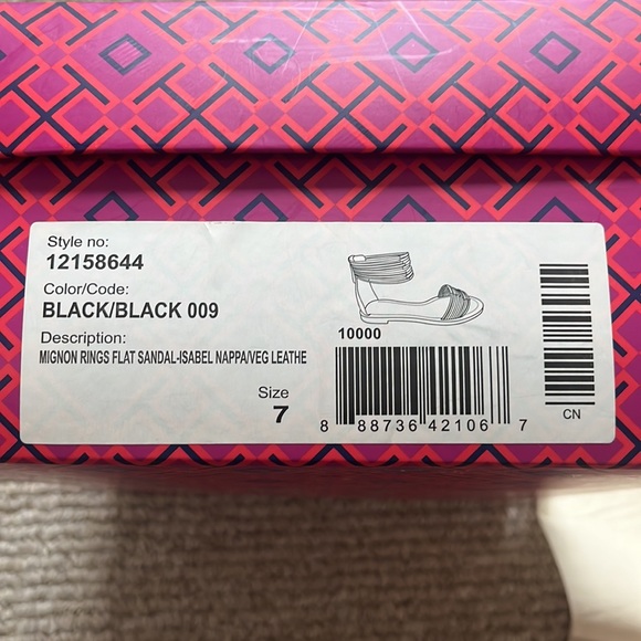 Tory Burch Mignon Rings Flat Sandals - Picture 8 of 8